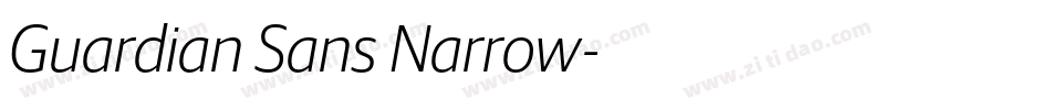 Guardian Sans Narrow字体转换